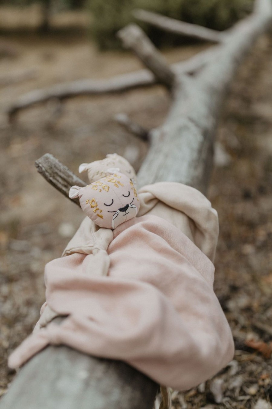 leevje Fur'S Kinderzimmer | Baby Kuscheltuch 'Leo Rose'