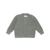 leevje Sweatshirts & Strick | Chunky Knit Cardigan 'Soft Green'