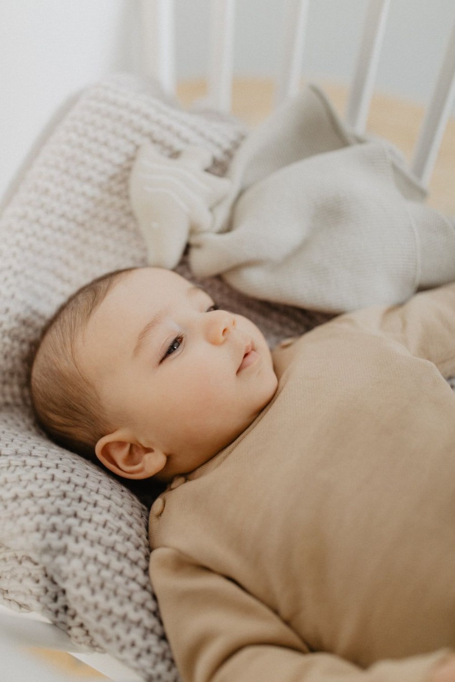 leevje Fur'S Kinderzimmer | Baby Kuscheltuch Aus Strick "Fisch"