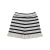 leevje Rocke & Shorts | Shorts Mit Ruschensaum 'Navy Stripes'