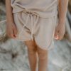 leevje Hosen & Shorts | Frottee Shorts 'Dusty Rose'