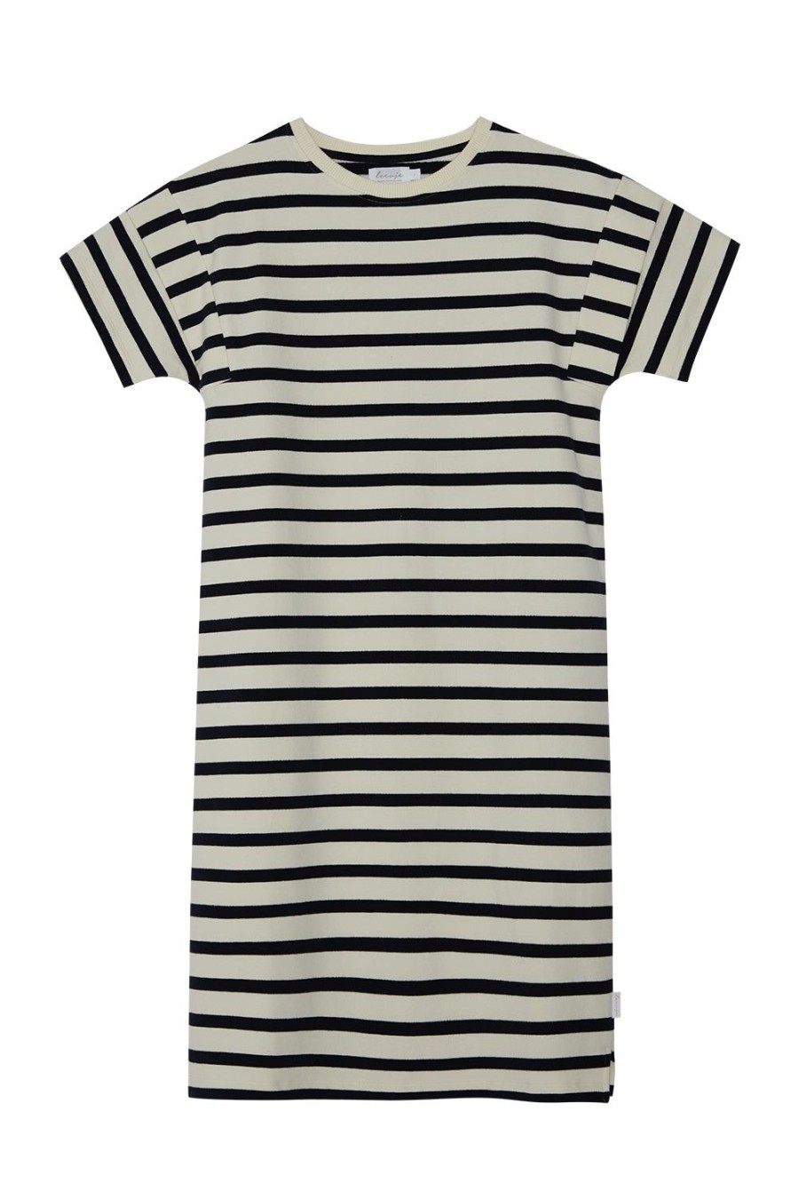 leevje Mini Me | Mini-Me Sweatkleid 'Navy Stripes' Fur Frauen