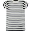 leevje Mini Me | Mini-Me Sweatkleid 'Navy Stripes' Fur Kinder