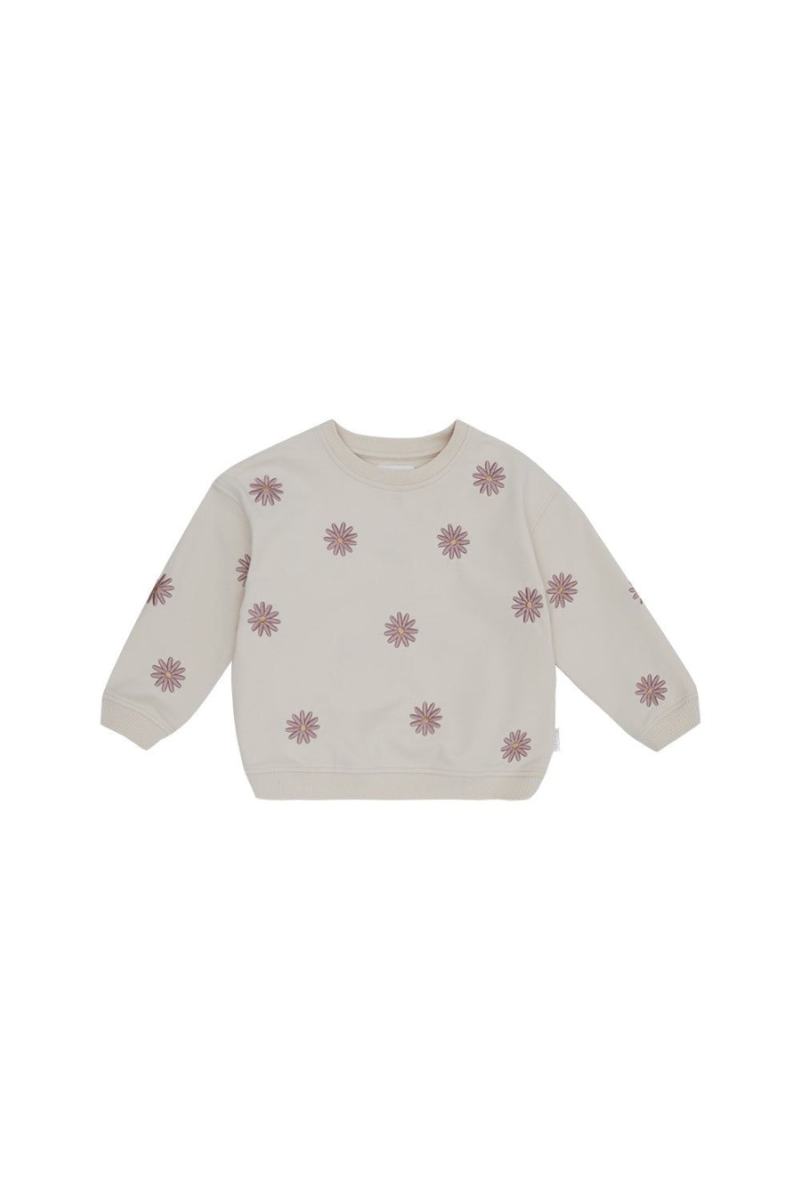 leevje Sweatshirts & Strick | Oversized Sweatshirt 'Field Of Daisies' Mit Stickerei