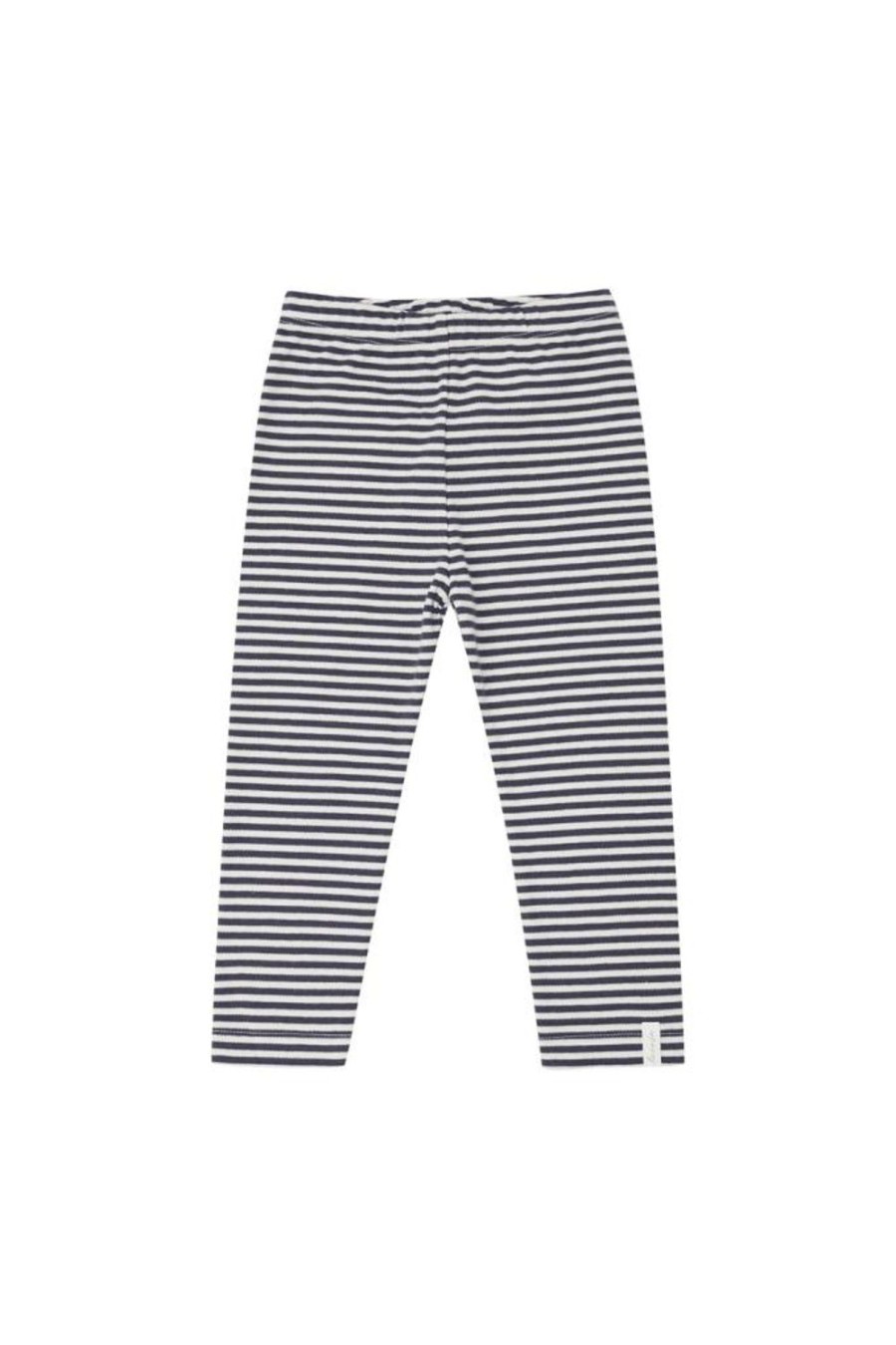 leevje Hosen & Shorts | Jersey Leggings 'Navy Stripes' Aus Bio-Baumwolle