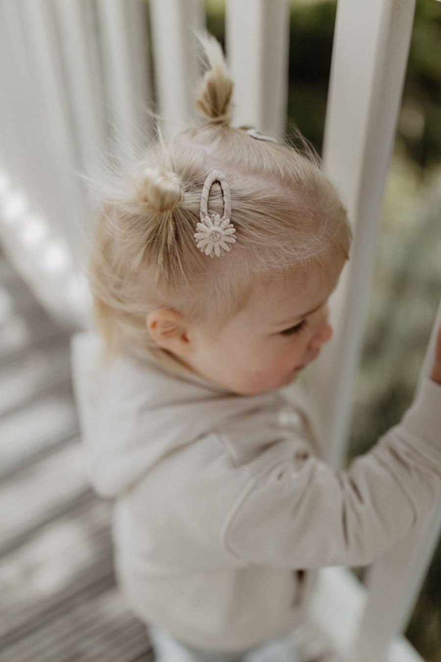 leevje Haarspangen | Haarspangen 'Corduroy Daisy Clips'