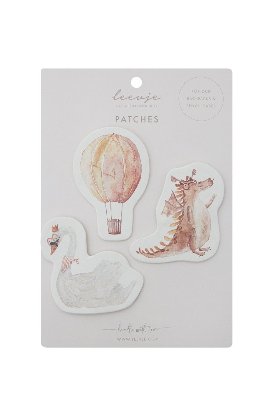 leevje Schule & Kita | Patches-Set 'Balloon, Dragon & Swan'