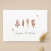 leevje Einladungs- / Karten | Postkarte Ice Cream "Happy Birthday"