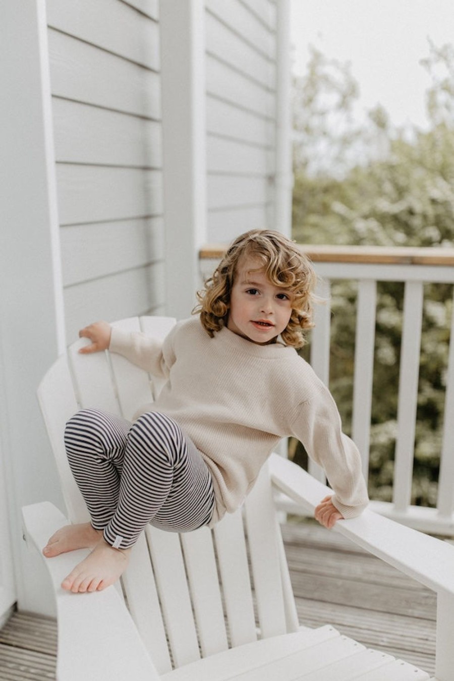 leevje Sweatshirts & Strick | Mini-Me Chunky Knit Aus Bio-Baumwolle Fur Kinder