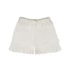 leevje Rocke & Shorts | Shorts Mit Ruschensaum 'Beige'